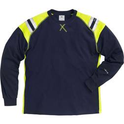 Kansas T-shirt Långärmad Flamestat - Mörk Marinblå
