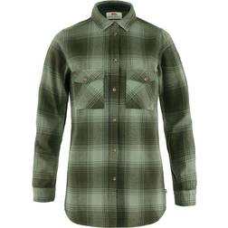 Fjällräven Women's Övik Twill Shirt Ls Deep Forest-Patina