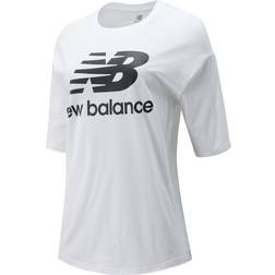 New Balance Essentials Stacked Logo T-Shirt - Schwarz