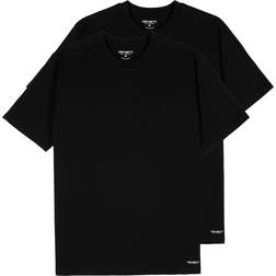 Carhartt WIP Standard Crew Neck Tee (2 Pack) Colour: Black/Black