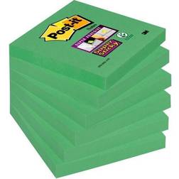 3M Post-it Super Sticky notes 654-6SS-AW 76 x76mm neongrøn (pakke a 6 stk