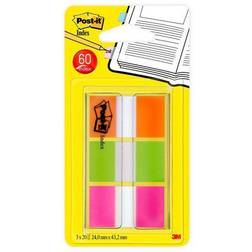 Post-it Post-it Index 3 x 20 Neon orange, lime grøn, rosa