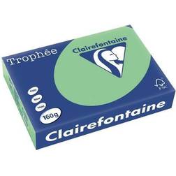 Clairefontaine Farvet papir Trophée, A4, 160g, naturgrøn 1120, pakke a 250 ark