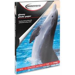 Innovera Glossy Photo Paper, 8-1/2 x 11, 50 Sheets/Pack