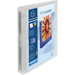 Exacompta Indstiksringbind Kreacover, A4 ryg 40 mm, transp