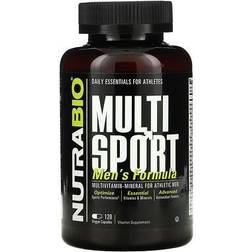 NutraBio MultiSport for Men 120 Capsules 120 pcs