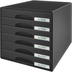 Leitz Skuffekabinet Plus 6-skuffer Sort, 52120095