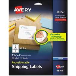 Avery Dennison LABEL REMOVABLE INKJT SHPNG (58164)