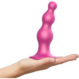 Strap-on-Me Dildo Beads Metallic S Rosa Silikon