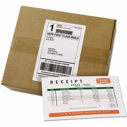 Avery 27900 5 1/16" x 7 5/8" White Rectangular Shipping Labels with Paper Receipts 100/Box