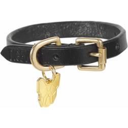 Shires & Fox Flat Leather Dog Collar L