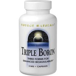 Source Naturals Triple Boron 3 mg, 100 Capsules" 100