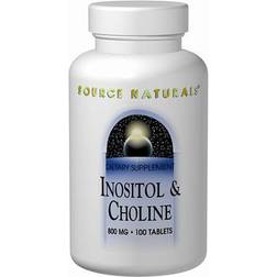 Source Naturals Inositol/Choline 400mg/400mg 50 tabs from