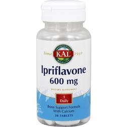 Kal Ipriflavone Bone Support with Calcium Citrate 600 MG (30 Tablets)