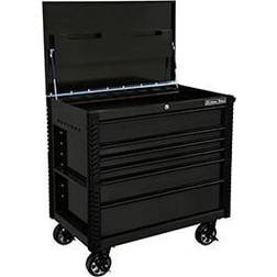 EX Series Black 41-Inch 6-Drawer Tool Cart with Bumpers instock EX4106TCMBBK