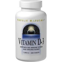 Source Naturals Vitamin D-3 1000 IU, 180 Capsules"