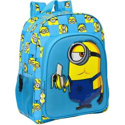 MINIONS Skoletaske Minionstatic Blå (32 x 38 x 12 cm)