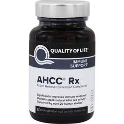 Quality of Life AHCC Rx Immune Support Formula - 60 Softgels 60 stk