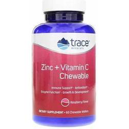 Trace Minerals Research Zinc Vitamin C Chewable Raspberry 60 Chewables