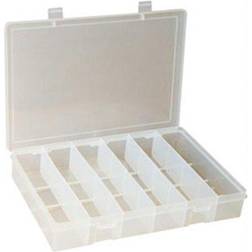 SP6CLEAR 6.75 x 6.75 x 1.75 in. Small Plastic Compartment Box Clear 6 Compartments