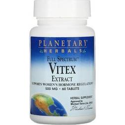 Planetary Herbals Full Spectrum, Vitex Extract, 500 mg, 60 Tablets 60