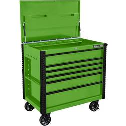 EX Series Green 41-Inch 6-Drawer Tool Cart with Bumpers instock EX4106TCGNBK