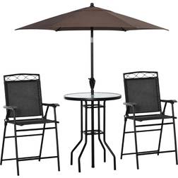 OutSunny 84B-226BK Patio Dining Set