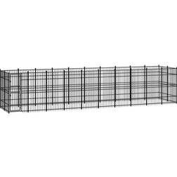 vidaXL Gabbia per Cani da Esterno 18,43 m
