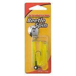 Johnson Chartreuse Beetle Spin Fishing Lure Yellow