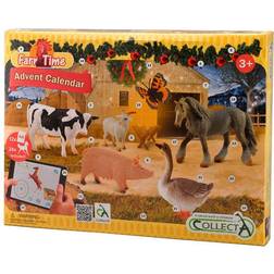 Collecta Farm Time Julekalender 2022 Bondegårds Pakkekalender med Dyr 841786