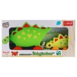 Trefl Wooden toy Stegosaurus. Babaski and Teddy Bear 61593