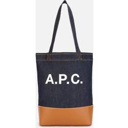 A.P.C. Axel bag in denim and synthetic leather