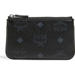 MCM Visetos Original Zip Wallet - Black