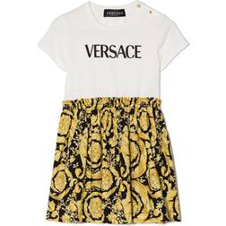 Versace Baby Girls Barocco Dress Gold, 36M