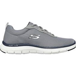 Skechers Flex Advantage 4.0 M - Grey Mesh Pu Navy Trim