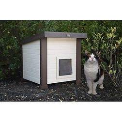 New Age Pet Raised Outdoor Covered Cat House Shelter