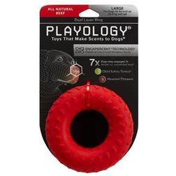 Playology Dual Layer Ring Beef Scented Dog Large