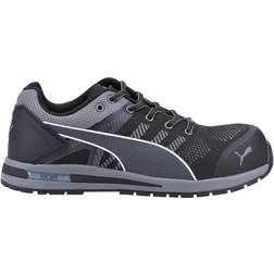 Puma Safety Mens Elevate Low Knitted Trainers (10.5 UK) (Black)