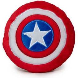 Buckle-Down Captain America Shield Dog Plush Squeaker Toy