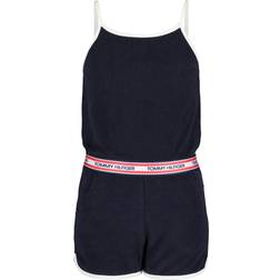 Tommy Hilfiger Big Girls Terry Logo-Waist Romper Female