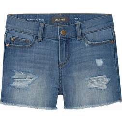 DL1961 Girl's Lucy Cut Off Denim Shorts, 7-16 FROST DISTRESSED
