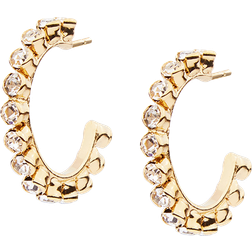 Caroline Svedbom Siri Loop Earrings - Gold/Transparent