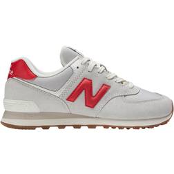 New Balance 574 - White with Red