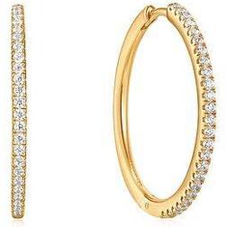 Ania Haie Glam Hoop Earrings - Gold/Transparent