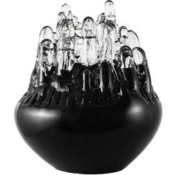 Kosta Boda Polar Lysestage Large 33 cm Sort Fyrfadsstage