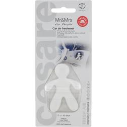 Mr&Mrs Fragrance Cesare Car Air Freshener Eva White 6 x 4 x 8 cm Doftljus