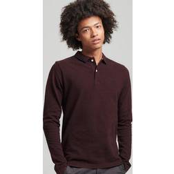 Superdry Tipped Long Sleeve Polo Shirt