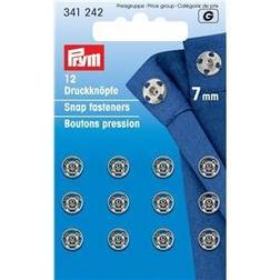Prym Annaeh-Druckknoepfe MS 7 mm Silberfarbig