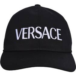 Versace Logo Baseball Cap - Black/White