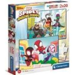 Clementoni Puzzle 2x20 Super Kolor Spidey and Friends